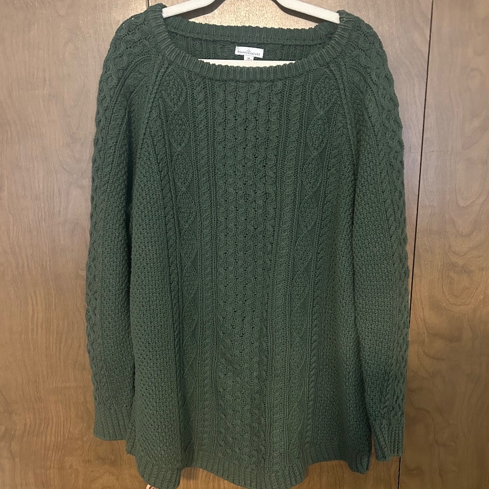L.L. Bean Cotton Fisherman Tunic Sweater